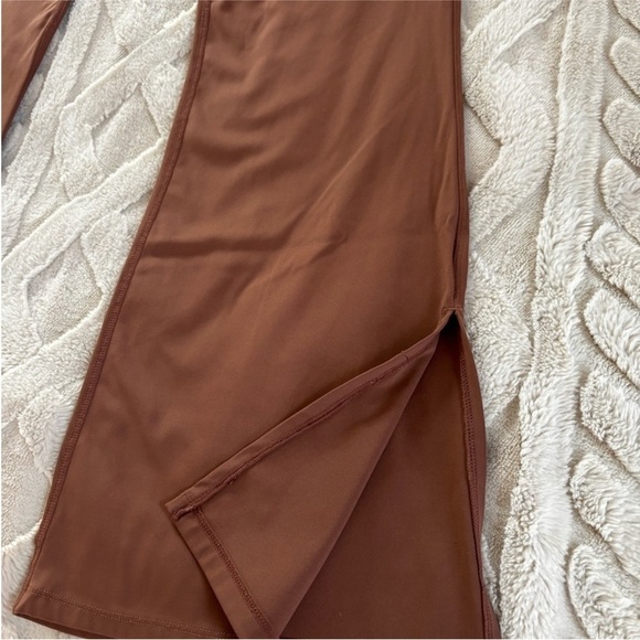 Brown Flared Women's Leggings - Picture 4 of 5